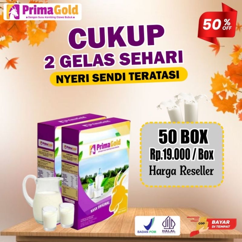 

Paket Reseller Prima Gold Susu Kambing Etawa Bubuk Original Murah Meredakan Sesak Nafas Batuk Menahun Asma Paru Paru Nyeri Tulang Nyeri Sendi Pegal Linu Asam Urat