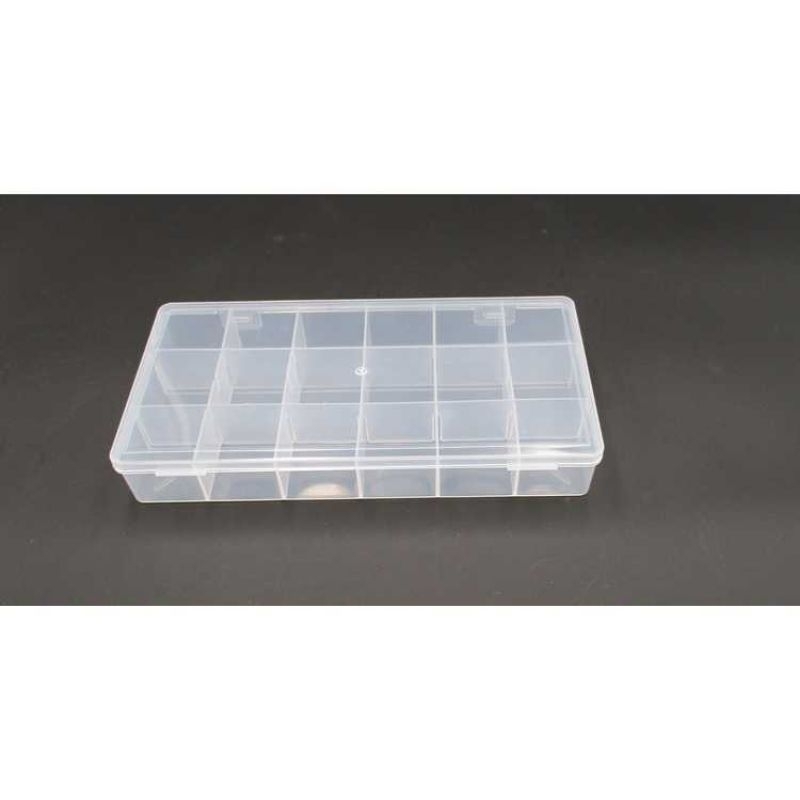 ALICE 18 Grid Kotak Penyimpanan Perhiasan Organizer Plastic Jewelry Box - AL85