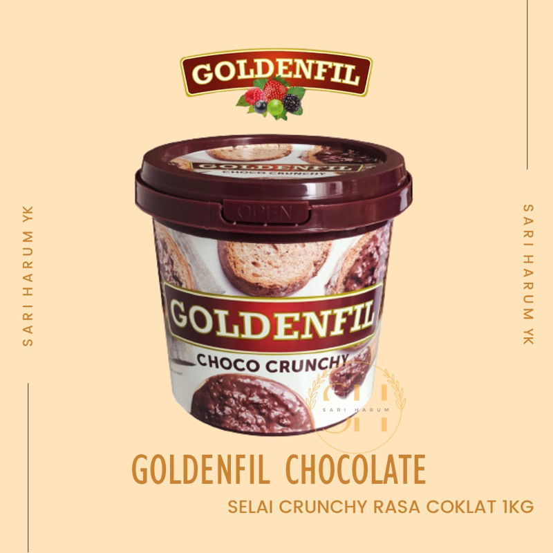 

Olesan Coklat | Olesan Roti Coklat | Coklat Crunchy | Isian Coklat Crunchy | GOLDENFIL CHOCOCRUNCHY SELAI COKLAT 1KG
