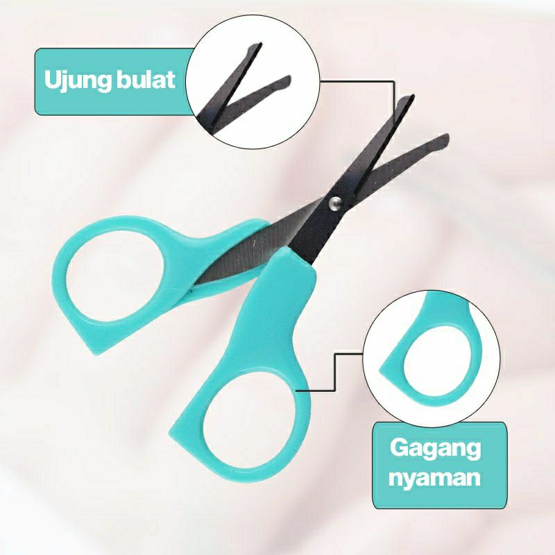 Agizippy Gunting Kuku Bayi Newborn Set 2 in 1 | Baby Manicure Set 0+ Month | Baby nail clipper