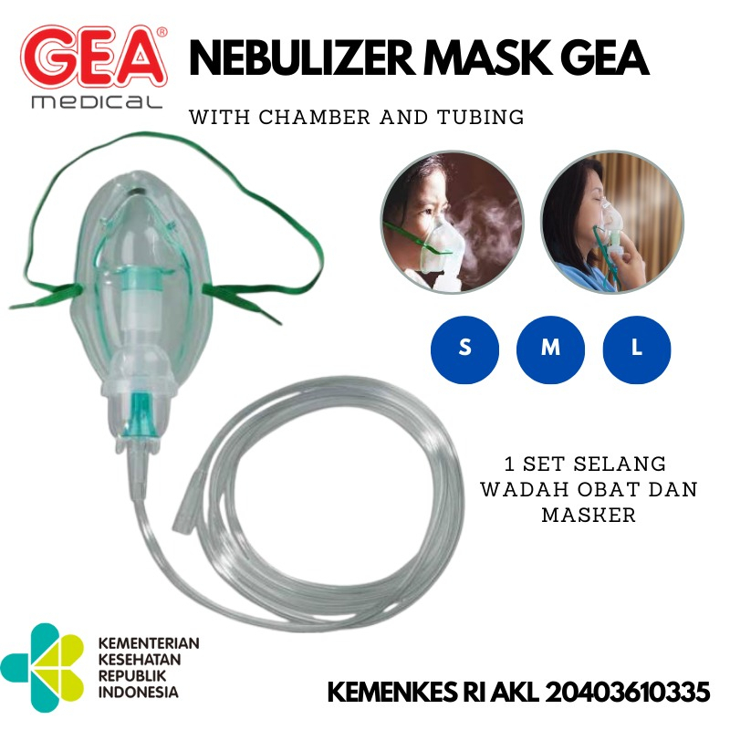 GEA Nebulizer Mask with Chamber & Tubing