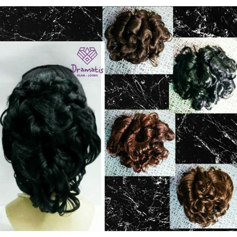 Sanggul Sirkam Keriting Modern Ukuran Dewasa