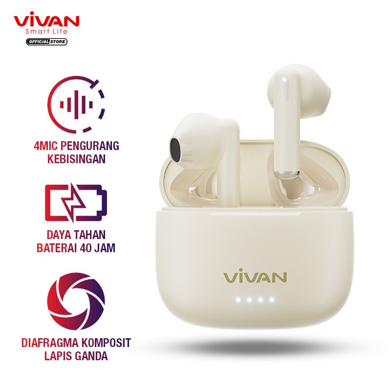 POM VIVAN Headset TWS Infinity GT2 Headset Headphone Handsfree Earphone Musik Music Lagu Audio Mp3