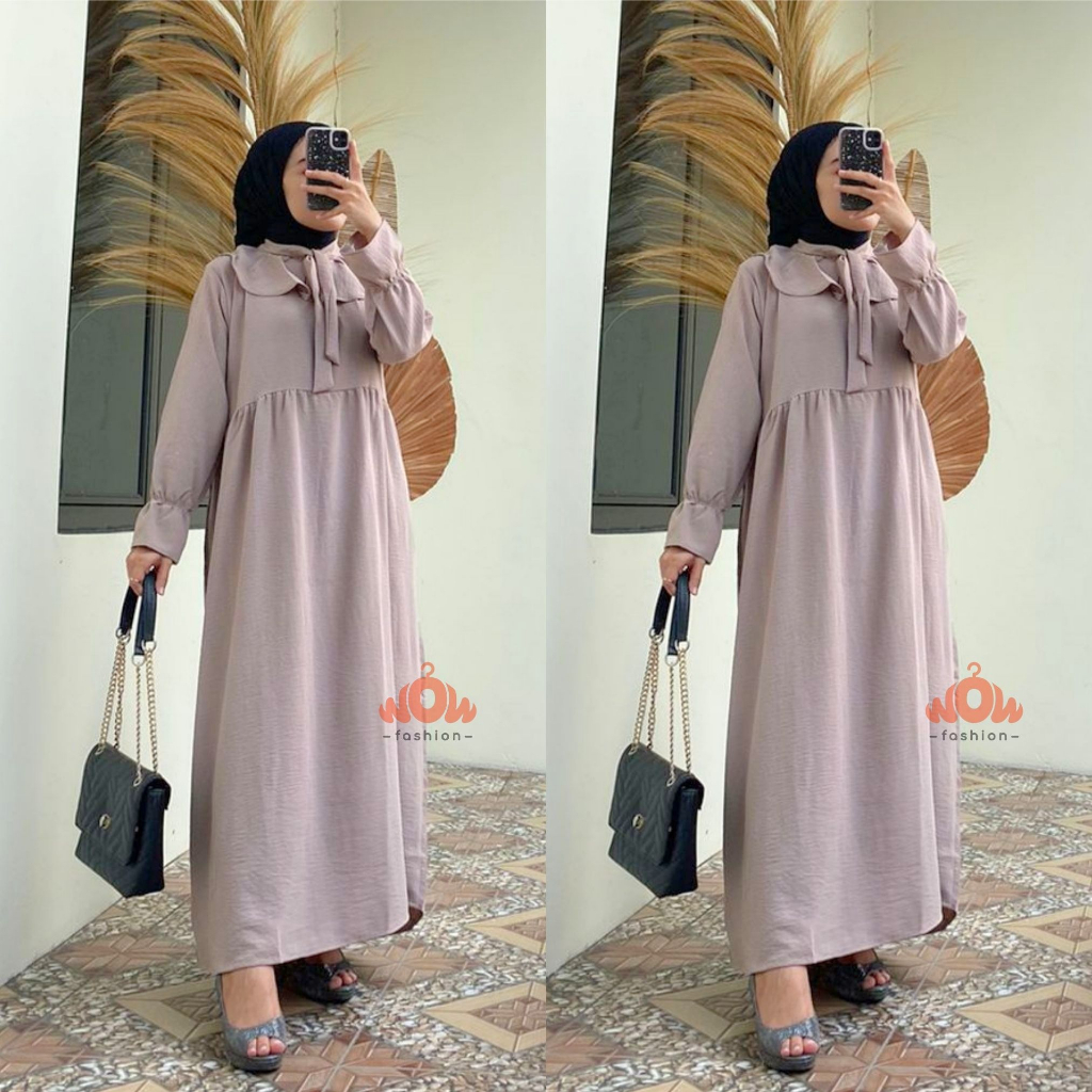 KENNA DRESS GAMIS CRINKLE//DRESS PREMIUM//DRESS WANITA //DRESS VIRAL//DRESS WANITA//DRESS LEBARAN