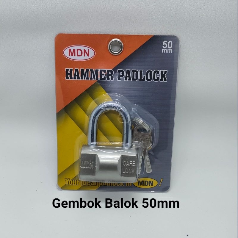 GEMBOK BALOK 60MM/GEMBOK BALOK 50MM/GEMBOK BALOK 40MM/GEMBOK PINTU/GEMBOK PAGAR