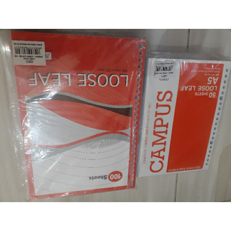 

Isi Binder/ loose leaf A5