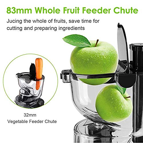 [BISA COD]Slow Juicer RPM 65 Electric Fruit Juicer 150W 99% FRESH FRUIT MULTIFUNGSI ALAT PERAS JUICE Pembuat Jus Pure Juice Cold Juicer Anti-tetes Mudah Dibersihkan, untuk Sayuran Buah Utuh