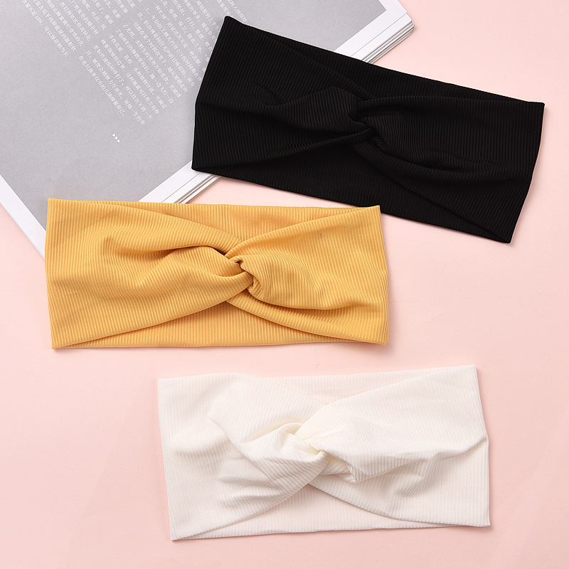 Headband Polos Kain / Headband Sport Wanita Polos