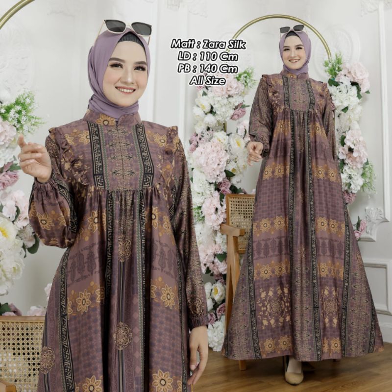 GAMIS MOTIF BANGKOK PREMIUM LUXURI SILK PREMIUM IMPORT