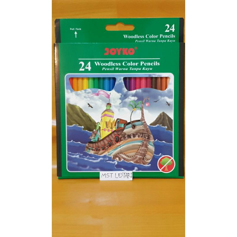 

Pencil warna Joyko Pensil warna isi24 panjang cd CP104 0.3mm sku230047
