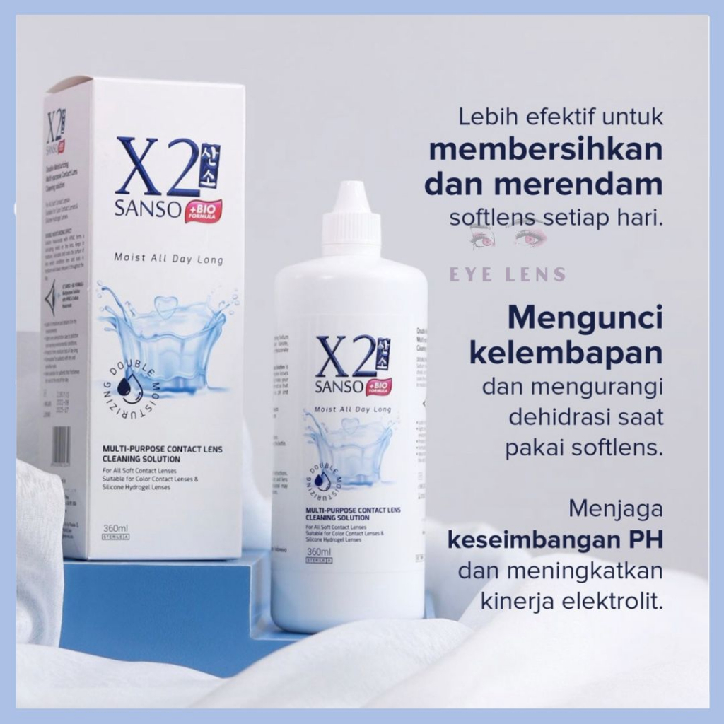 CAIRAN X2 SANSO 60 ML PEMBERSIH SOFTLENS / AIR SOFTLENS 60ML