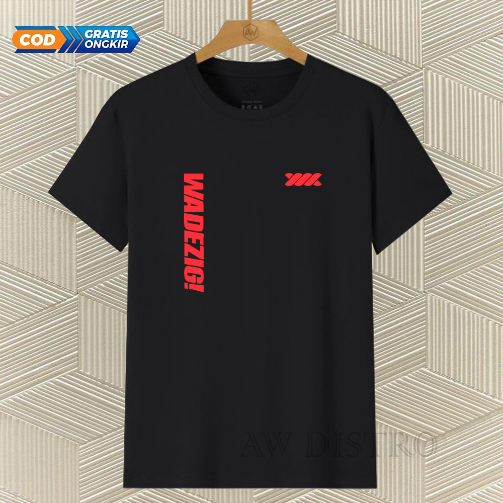 COD Baju Kaos Distro Wdg Kirka Text Merah Premium Quality Lengan Pendek