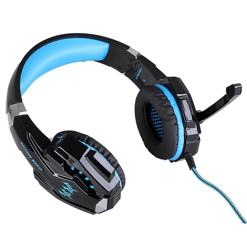 Kotion Each G9000 Gaming Headset Twisted dengan LED Light