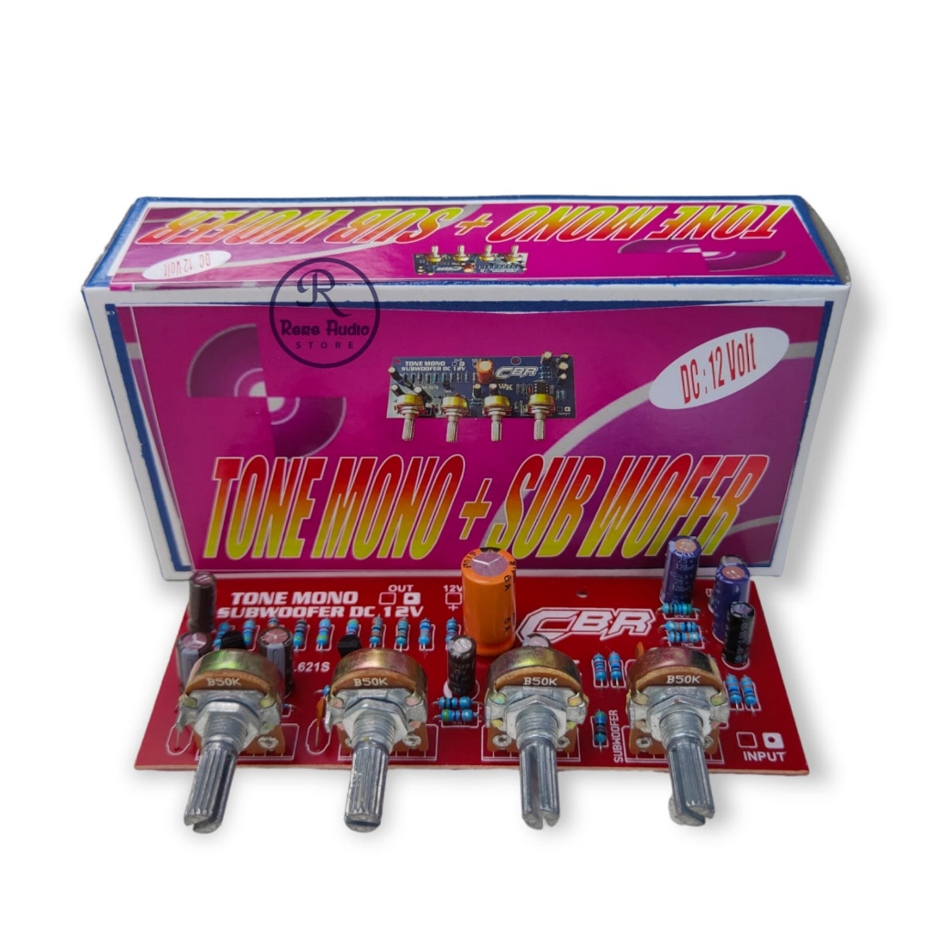 Tone Control DC 12V Mono CBR  + Subwoofer Kualitas bagus