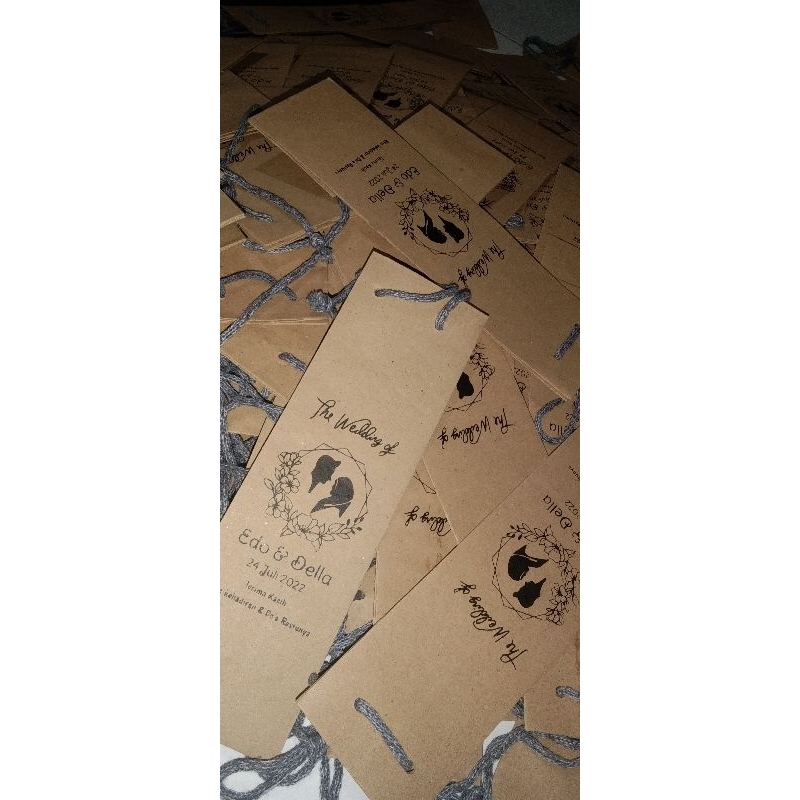 

Paper bag Botol coklat sablon