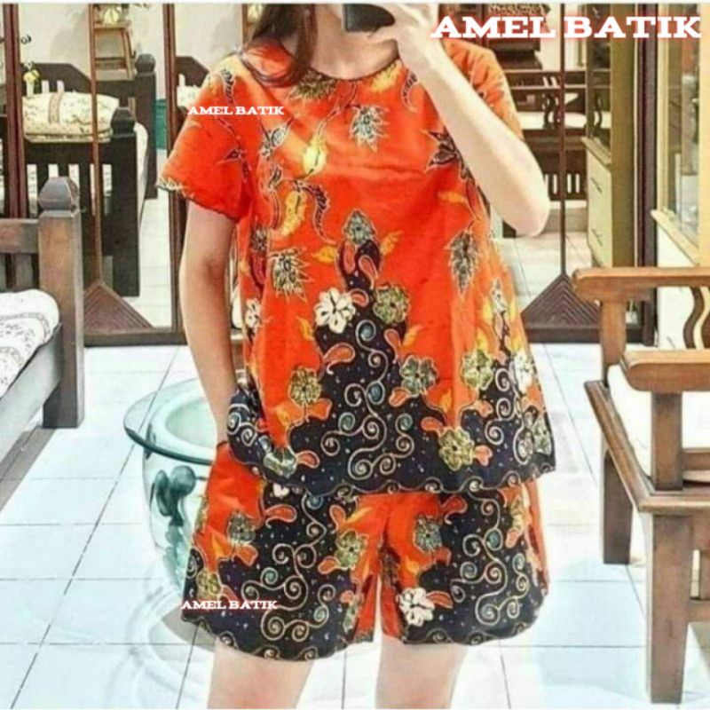 SETELAN BATIK UNGGUL JAYA || SETELAN BATIK CELANA PENDEK