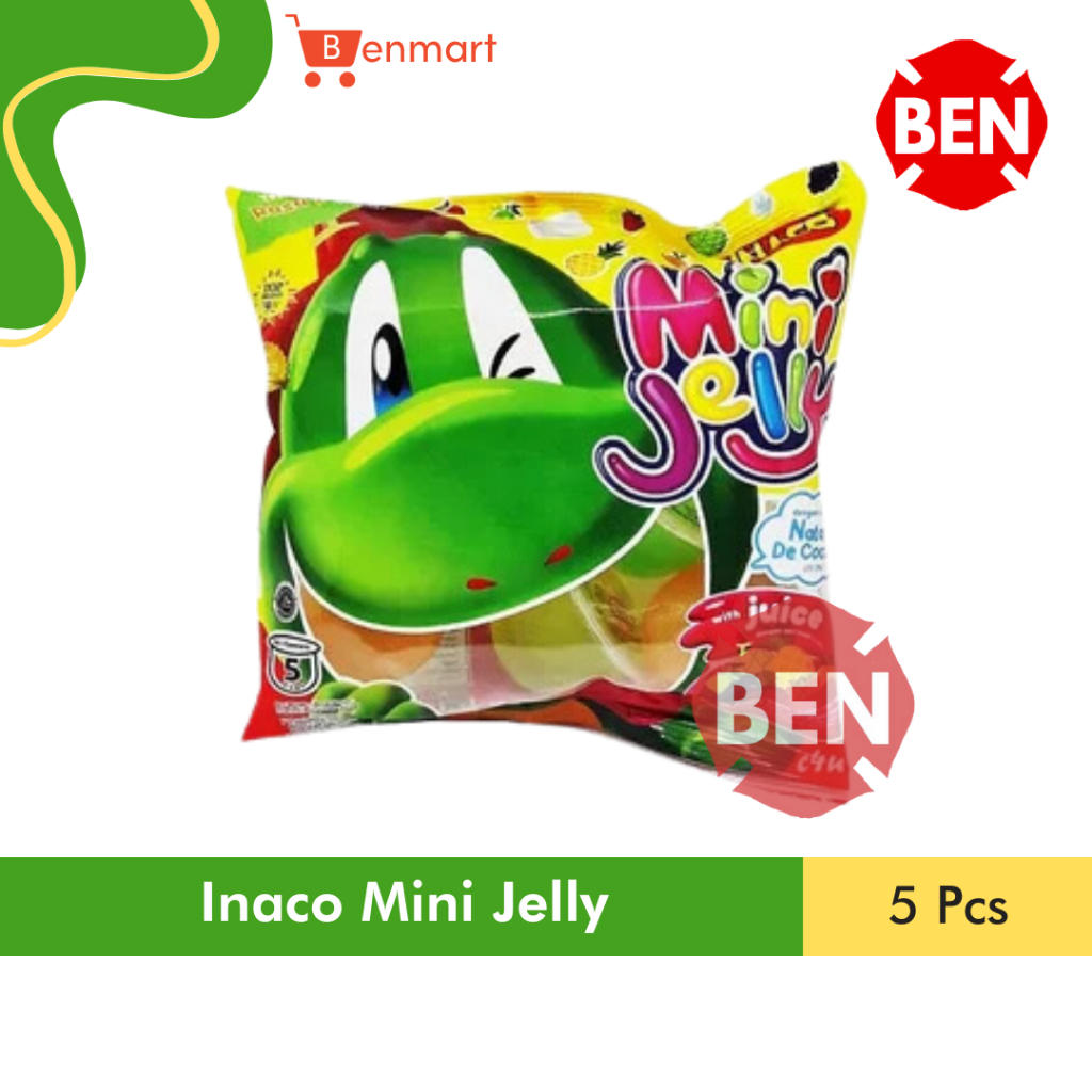 

Inaco Mini Jelly 1 Pak isi 5 Pcs Cup Agar Jeli Nata De Coco Buah Juice