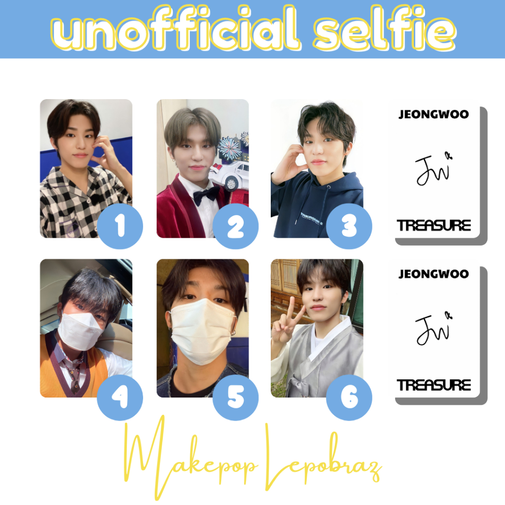 [PART 1] [MIN. 3 PC] TREASURE UNOFFICIAL SELFIE - BOYFRIENDABLE PC HYUNSUK JIHOON MASHIHO JAEHYUK JEONGWOO YEDAM