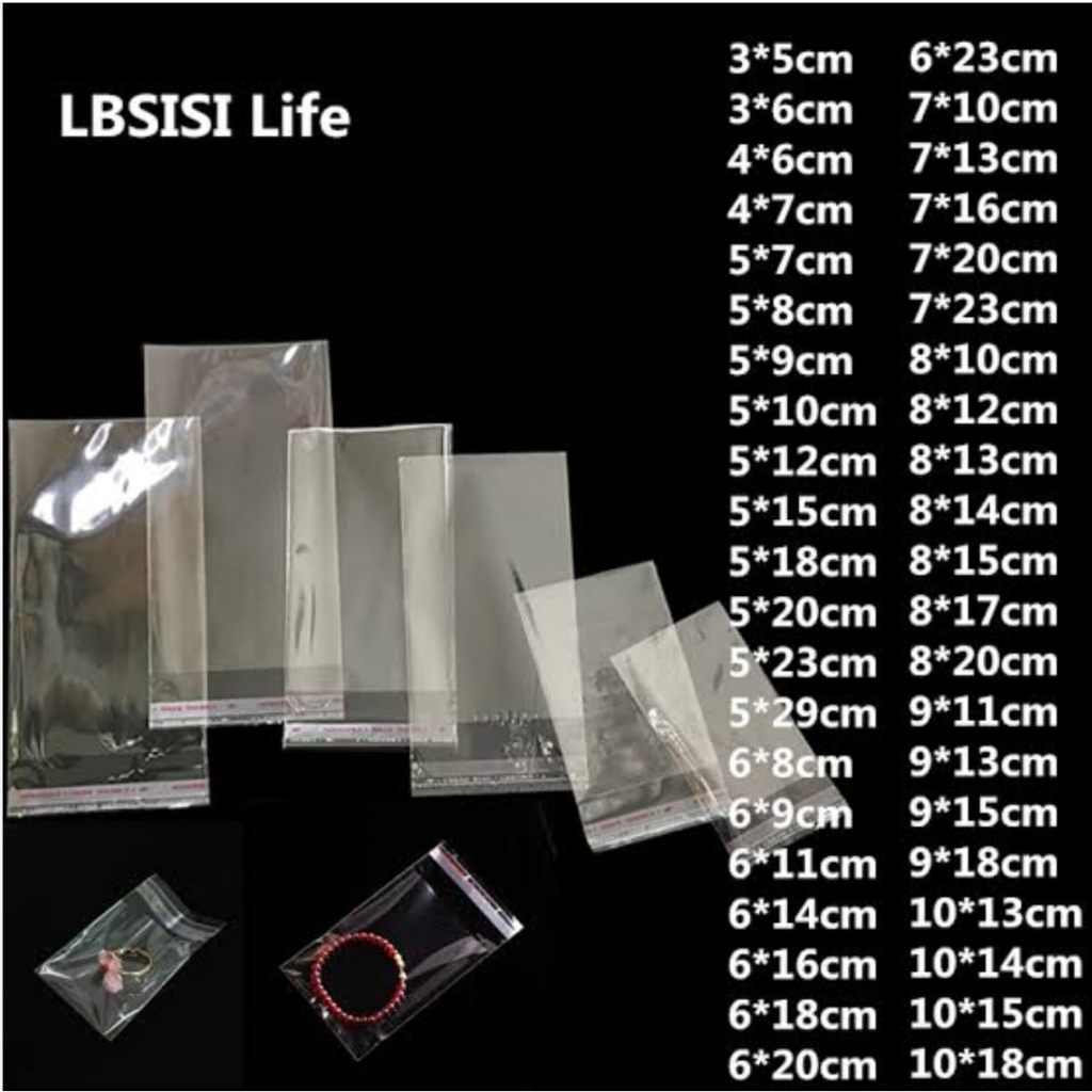 Plastik OPP Dengan Perekat | Plastik OPP Lem | Tersedia Berbagai Macam Ukuran | Plastik OPP 7x15 | Plastik OPP 8x15 | Plastik OPP 9x15 | Plastik OPP 6x18 | Plastik OPP 8x8 | Plastik OPP 9x9 | Plastik OPP 10x10 | Plastik OPP 11x11 | Plastik OPP 12x12 | Dll
