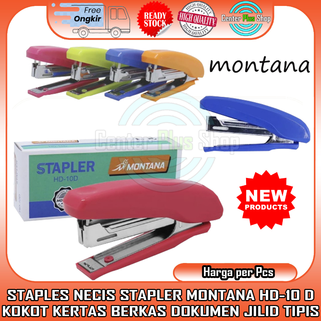 

STAPLES MONTANA HD-10D NECIS STAPLER JEPRETAN KERTAS KOKOT PERLENGKAPAN SEKOLAH BELAJAR ALAT TULIS KANTOR ATK ANAK SEKOLAHAN SARUNG WARNA MEMBUNGKUS MAKANAN CEKLEKAN PENGOKOT JEKREKAN HAAKJE PAPER BERKAS DOKUMEN SURAT PLASTIK WADAH MIKA