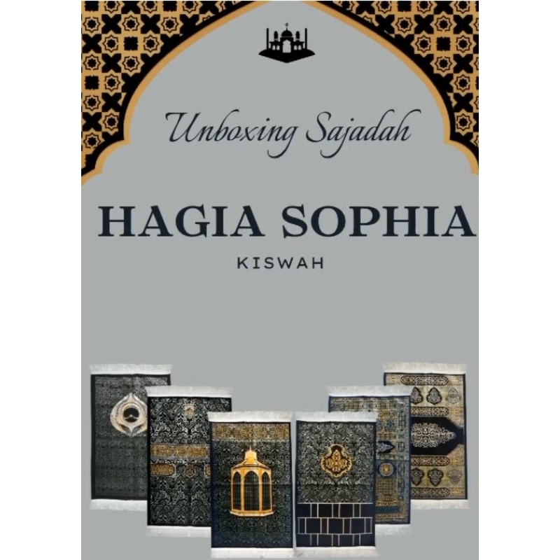 Sajadah Exclusive Hagia Sophia Kiswah Turkey + Paper Bag