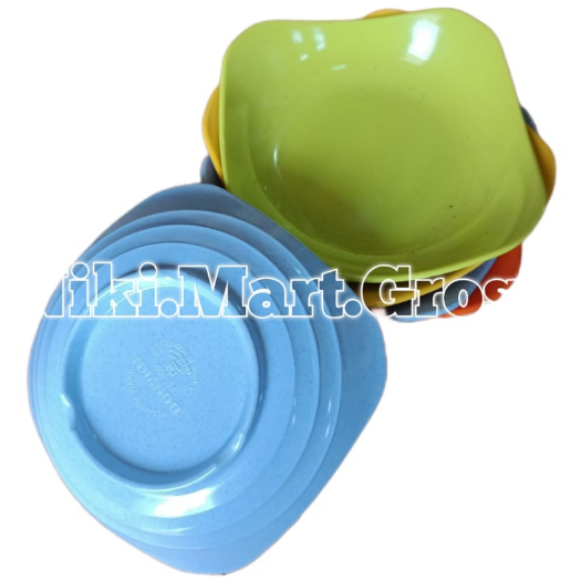 (DONY PR-1606) Piring Saji Segi Melamin / Piring Melamin Segi Dony