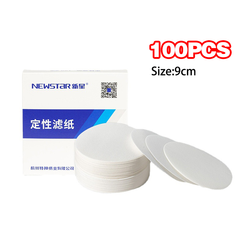 【100pcs】Laboratory Fine Filter Paper/Kertas Saring Laboratorium/Kertas Saring Kualitatif