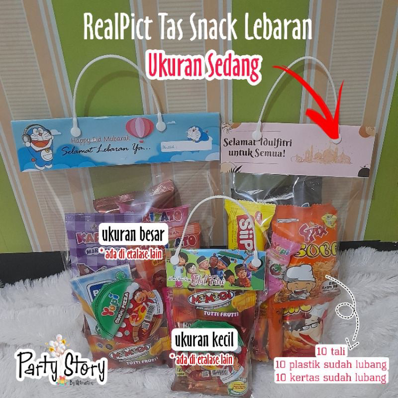 

TAS SNACK LEBARAN VIRAL HAMPERS THR SEDANG ISI 10