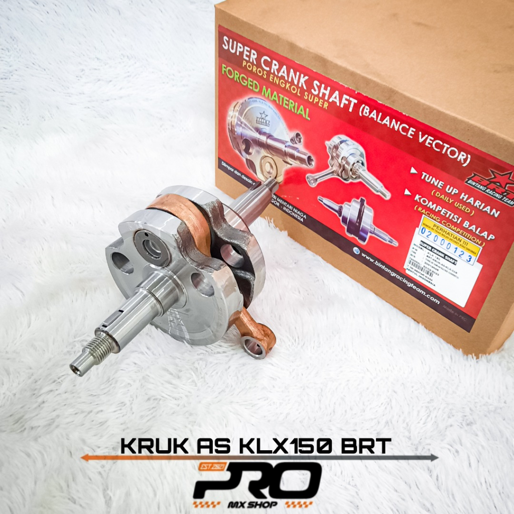 KRUK AS KLX150 BF DTRACKER BRT ORIGINAL CRANKSHAFT BRT STANG PISTON SEHER BRT SERIES KLX