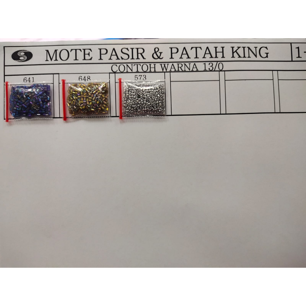 (PART 2 A 531 - B  634) MOTE PASIR / MANIK PASIR / PASIRAN / MANIK PAYET PASIR / MOTE PASIR KING 12/0