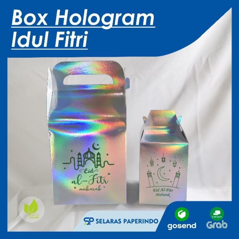 

ISI 10 DUS box hampers hologram lebaran toples kue gable box jinjing idul fitri