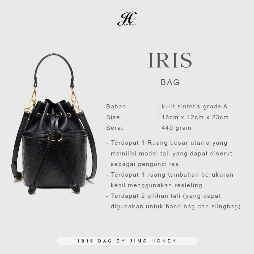 Jims Honey Iris Bag Tas Selempang Wanita Hand Bag Kekinian JH