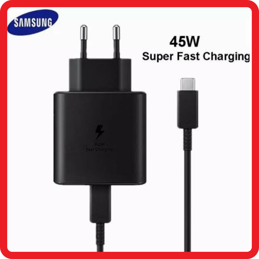 Charger Samsung Super Fast Charging 45W 5A PD USB Type C Original Samsung Tab S7 S20 Note 20 Ultra