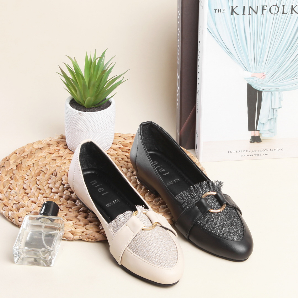 Niel Sepatu Wanita Loafers - Nara Flat Shoe