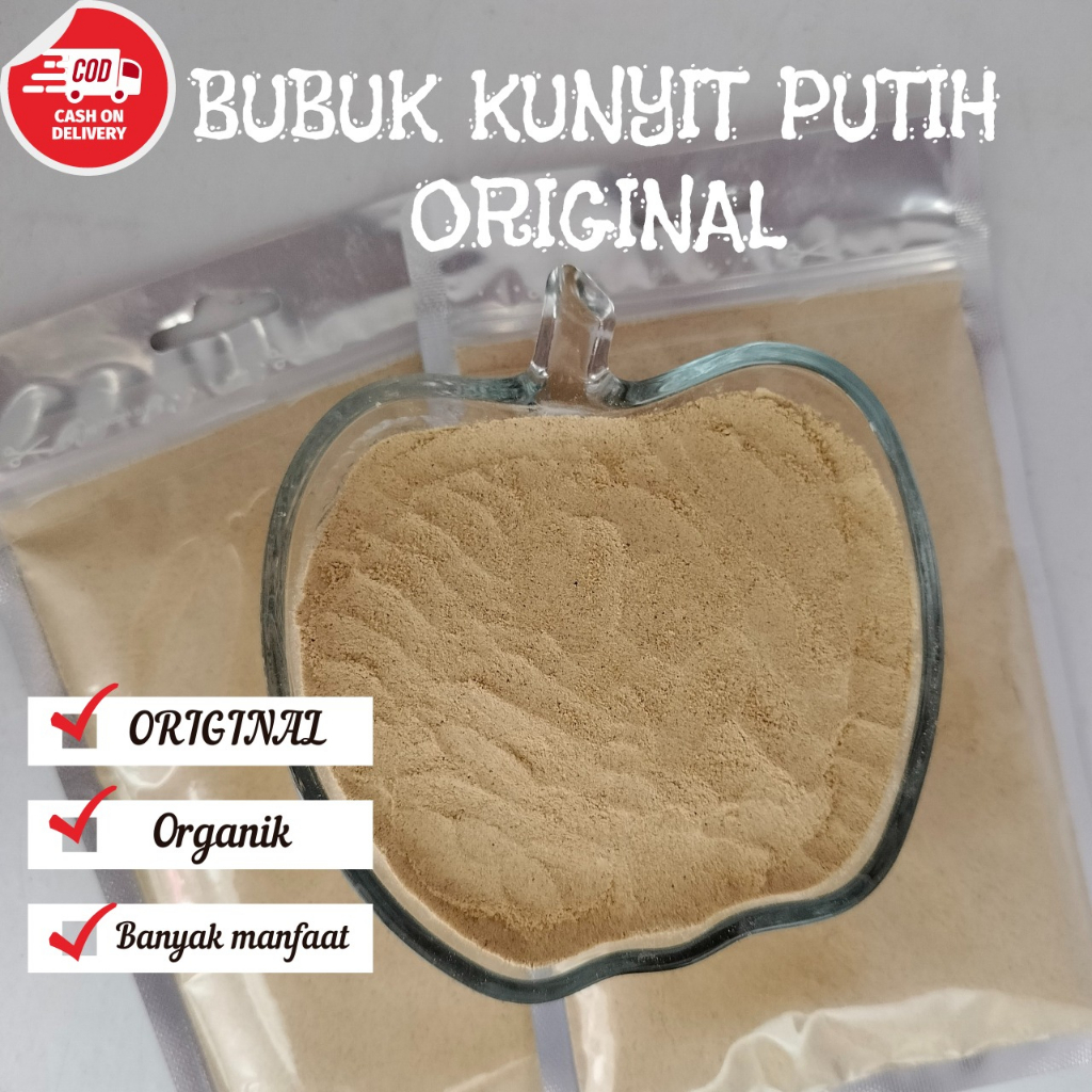 

KUNYIT PUTIH BUBUK ASLI 100% MURNI GRADE A