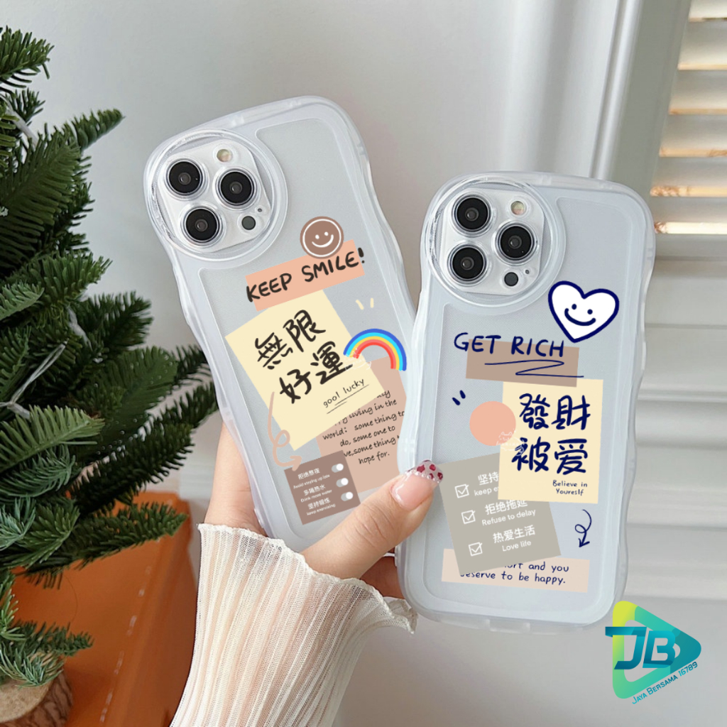 CUSTOM SOFTCASE WAVE GELOMBANG CLEAR CUSTOM GOOL FOR OPPO A3S A1K A5S A15 A16 A17 A17K A76 A37 NEO 9 A39 A57 A5 A9 A52 A53 A33 A54 A55 A57 2022 A77S A71 A74 A8 A31 A83 F1S A59 F5 F7 F11 PRO RENO 4 4F 5 5F 6 7 8 7Z JB8432