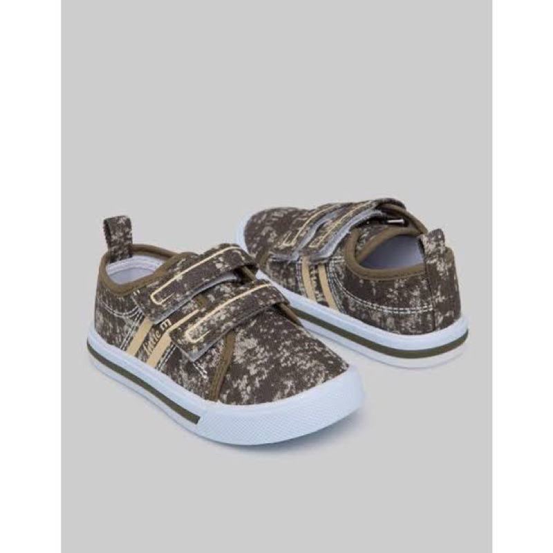 Little M Slip On Boys - Sepatu Bayi Laki Laki RNRL10 - Khaki Sz 20