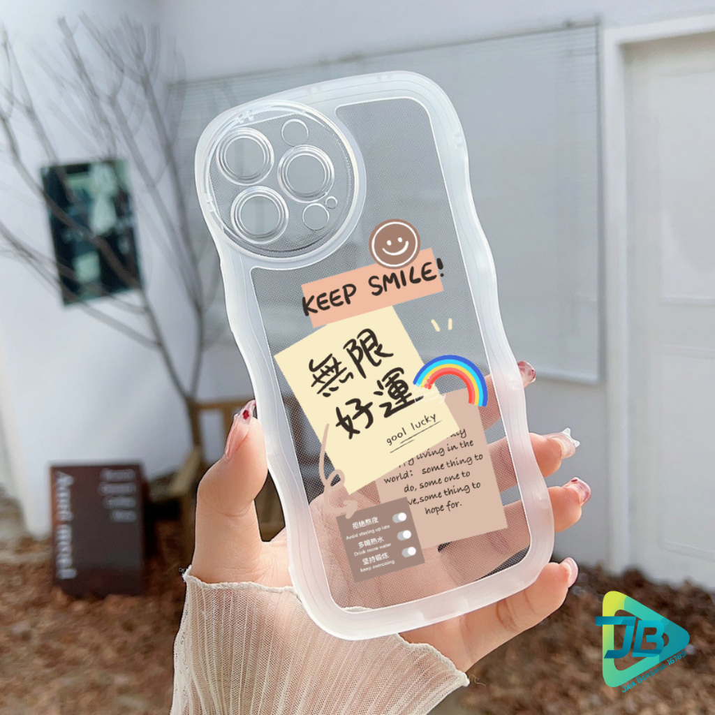 CUSTOM SOFTCASE WAVE GELOMBANG CLEAR CUSTOM GOOL FOR VIVO Y02 Y11 Y12 Y15 Y17 Y15S Y01 Y16 Y02S Y20 Y12S Y21 Y21S Y33S Y22 Y22S Y30 Y50 Y35 Y53 Y71 Y75 Y81 Y91 Y93 Y95 Y91C Y1S V5 V20 V25 V25E T1 PRO S15E JB8435