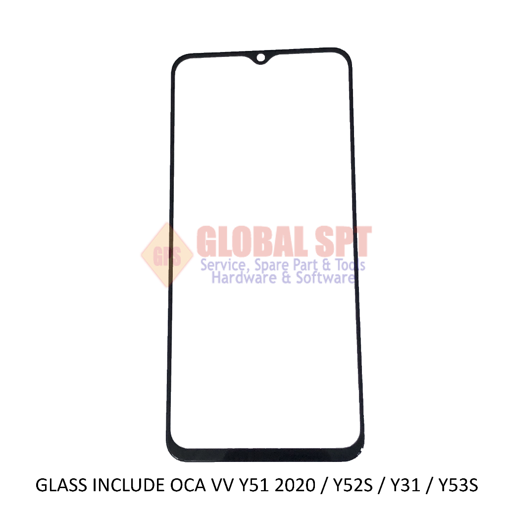 GLASS INCLUDE OCA VIVO Y51 2020 / Y52S / Y31 / Y53S