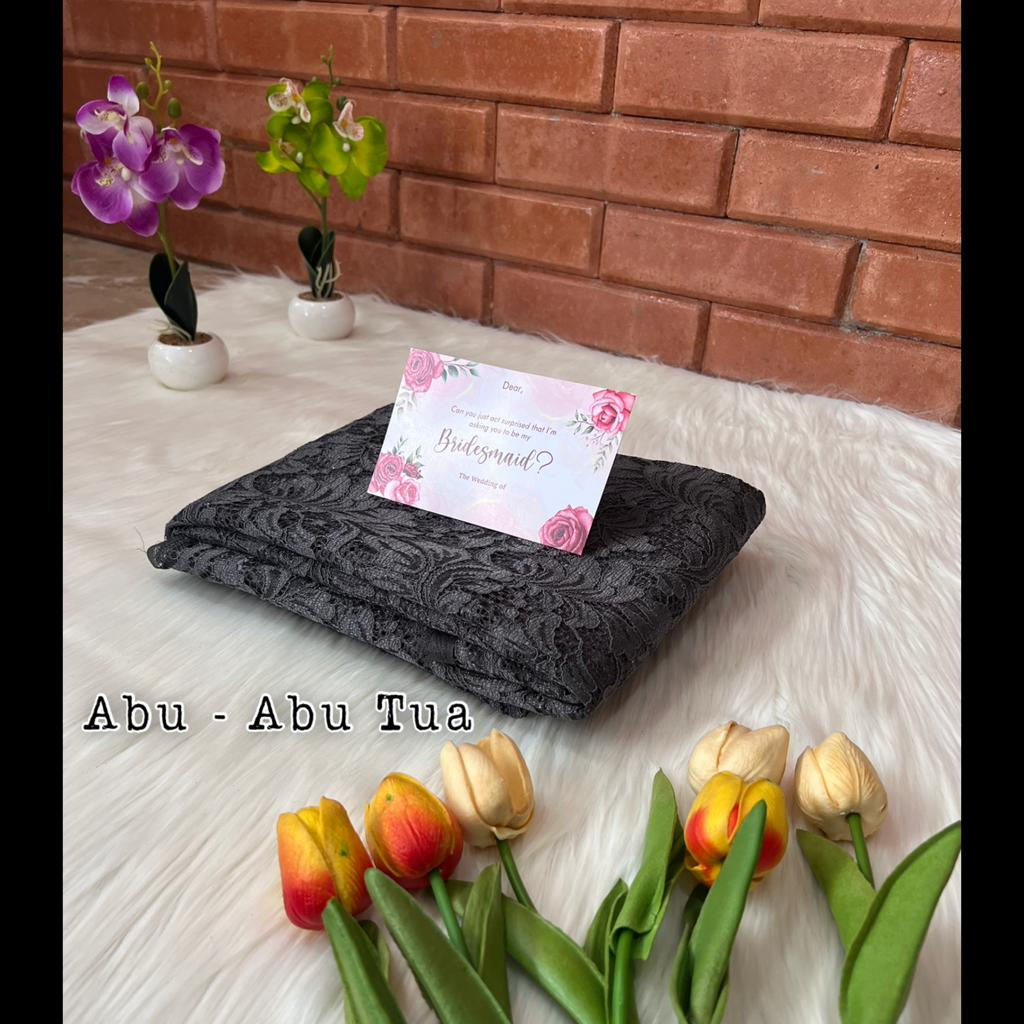 { Free Paper Bag Dan Kartu Braidesmaid } Seragaman Brukat Corneli/Fatmawati-Seragaman Bahan Brukat Premium-Paketan Seragaman