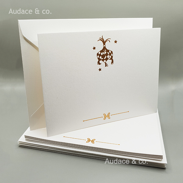 9 set Kartu & Amplop Ucapan Lebaran - Ketupat