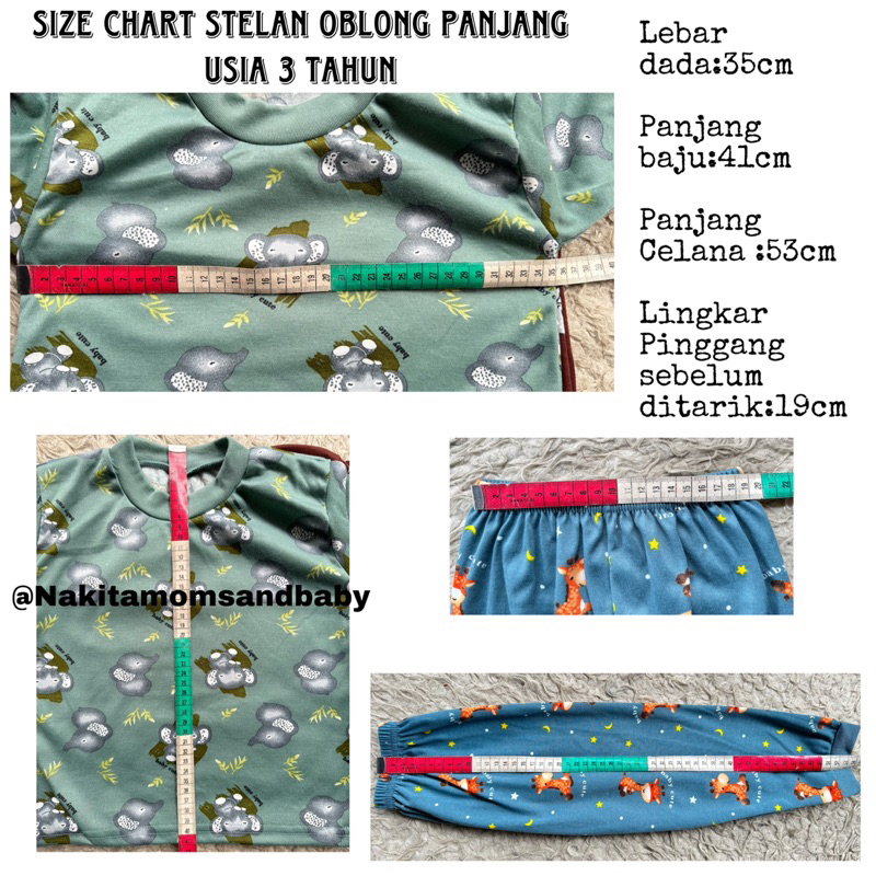 Stelan oblong Panjang Pendek baju celana bayi 1-3 Tahun SNI Baby Cute 3 stel promo 8.8