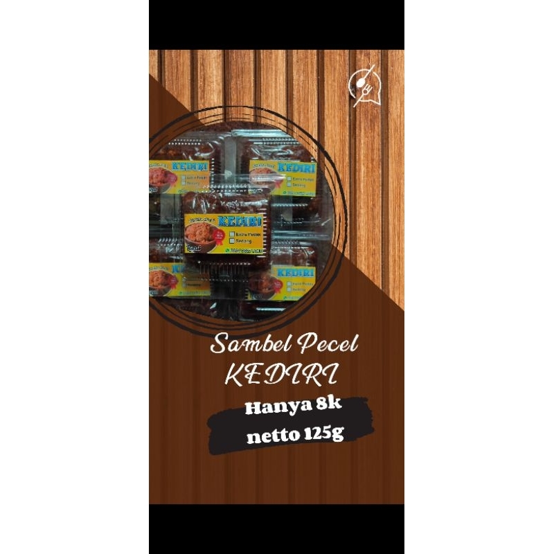 

SAMBEL PECEL KEDIRI, BUMBU PECEL KEDIRI, PEDAS MANIS, DIJAMIN MANTAP, 125g
