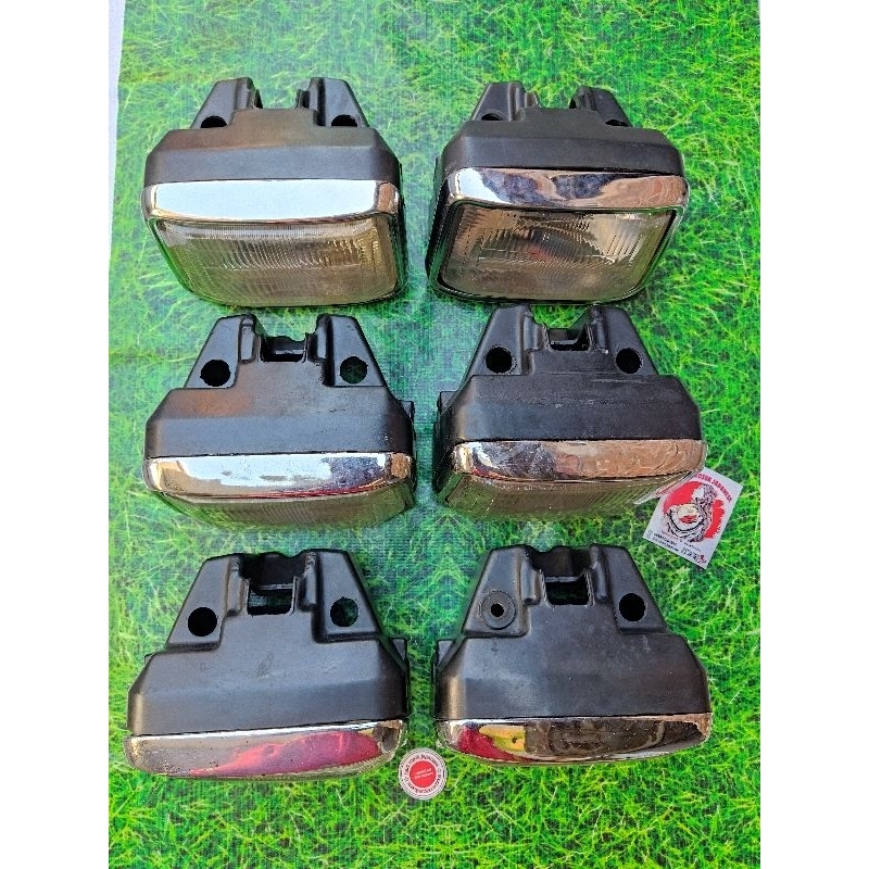 LAMPU DEPAN HEADLAMP BATOK SETT REFLEKTOR GL MAX LIS CHROME ORIGINAL