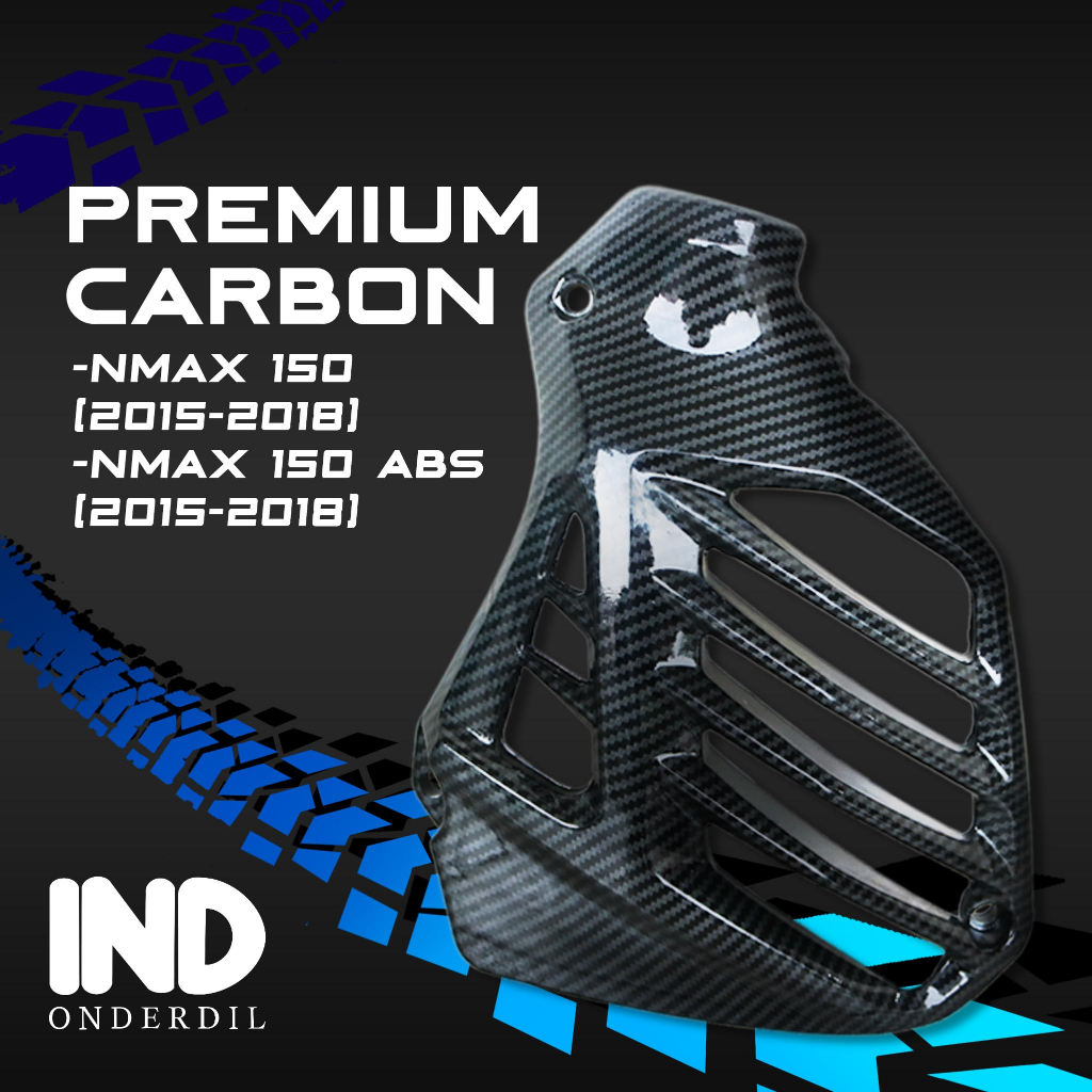 IND Onderdil Tutup-Pelindung-Cover Kipas Mesin Radiator-Mesin Karbon NMAX 150 2015-2018-ABS