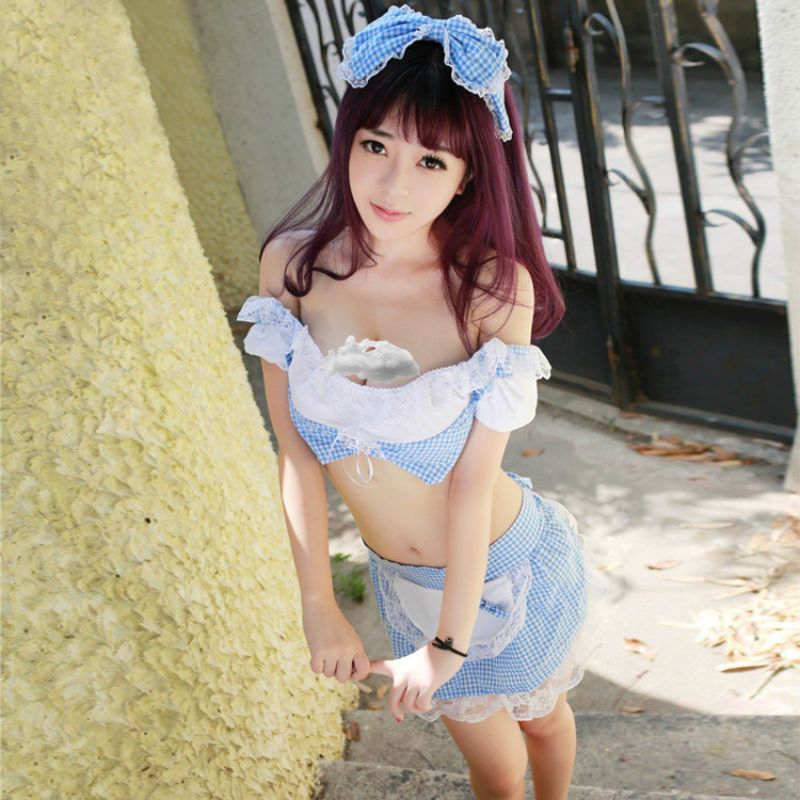 Victoria Lingerie + Rok + Bando Model Maid Ribon Eropa 3102