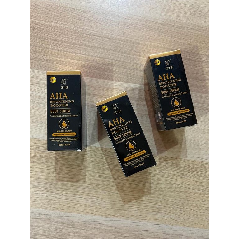 SIAP KIRIM !!!! SYB AHA Brightening Booster Body Serum 30ml