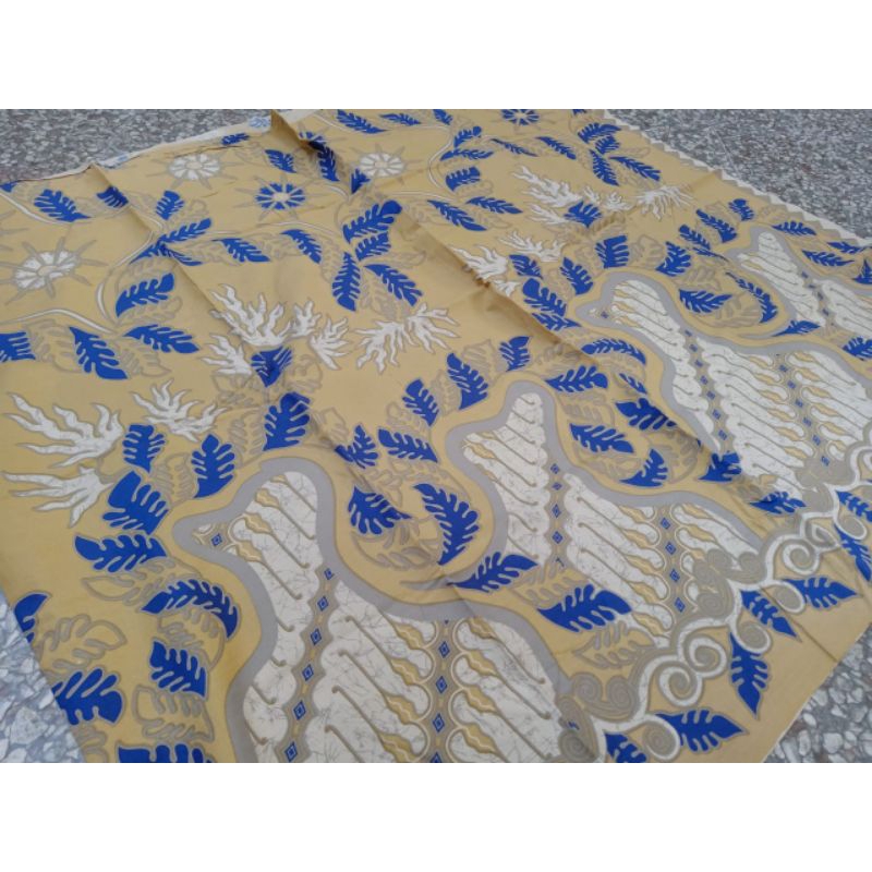 kain new katun motif daun paarang jarum