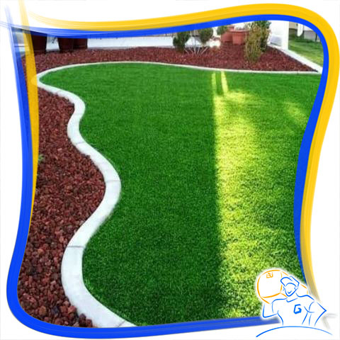 Karpet Rumput Sintetis Palsu Swiss Grass 50 x 50 cm Tebal 20 mm Full Hijau Dekorasi Outdoor