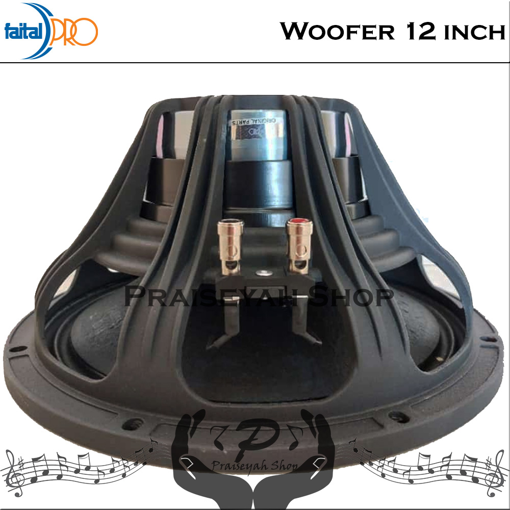 Faital Woofer Speaker Komponen 12 inch 12HP1020 8 ohm Neodymium